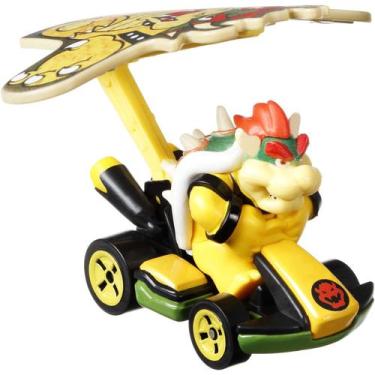 Imagem de Hot Wheels - Bowser Jr. Sports Coupe Bowser Kite - Mario Kart Glider -