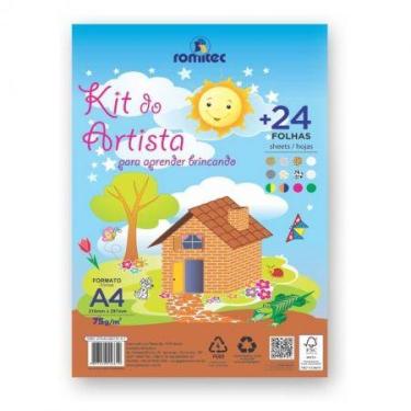 Imagem de Kit do artista com 24 folhas - Romitec