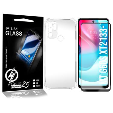 Imagem de Capinha Celular Transparente compatível Moto G60S XT2133 + 2 Pel Vidro 3d - Cell In Power25
