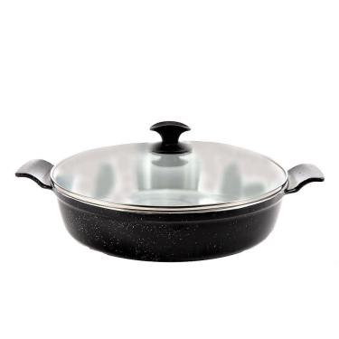 Imagem de Frigideira Preto Liso Alumínio Fundido Usinado JavaliAA 30cm