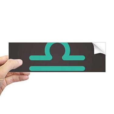 Imagem de DIYthinker Adesivo retangular de setembro, outubro, libra, constelação, para-choque, notebook, decalque de janela