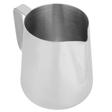 Imagem de Xícara de café, bico curvo projetado, jarro de café com alça confortável, jarro de leite de aço inoxidável não tóxico (600 ml sem escala)