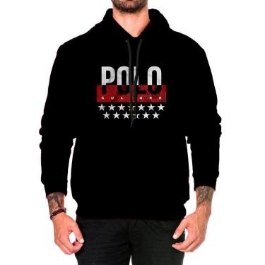 Imagem de Blusa Moletom Masculino Capuz Estampado Conforto Casual