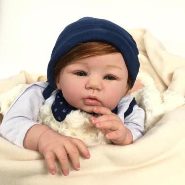 Imagem de Bebê Reborn Realista Lucas, Feita A Mão - Mundo Azul E Rosa