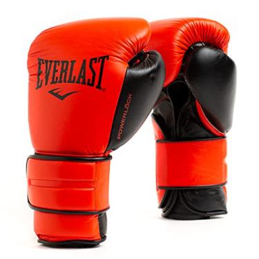Imagem de Everlast Luvas de boxe Powerlock 2 | Luvas Pro Flight | Gancho e laço de ajuste seguro com espuma de camada tripla e suporte de pulso para prevenção de lesões | Bolsa pesada e treinamento Speedbag