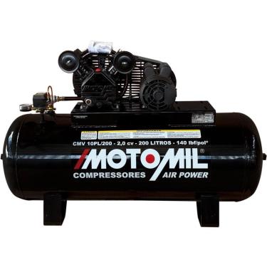 Imagem de Compressor De Ar 10 Pés 2hp 200 Litros Cmv Mono Air Power 110 /220v 42276.0 MOTOMIL