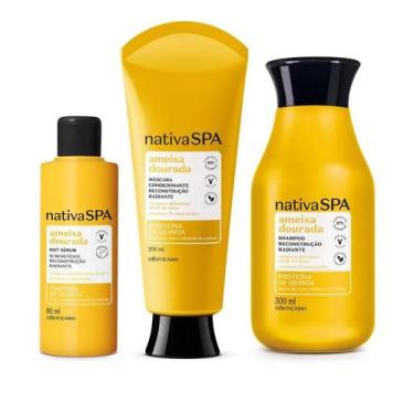 Imagem de Nativa Spa Ameixa Dourada Shampoo + Condicionador +Hot Sérum - Dabelle
