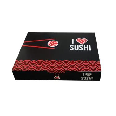 Imagem de Embalagem para sushi Delivery oriental ifood Caixa Comida Japonesa Combinados Oriental - N5-100 Unid