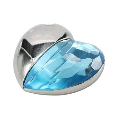 Imagem de 64 GB Azul Claro Modelo Coração Flash Memory Stick PenDrive Pen Drive USB Flash Drive USB U Disk Flash Drive Disco Polegar U Disco