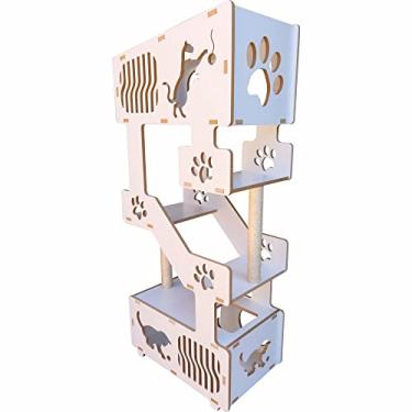 Imagem de Torre Cama Toca Arranhador nicho brinquedo gato - PETRIS
