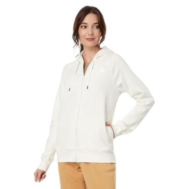 Imagem de THE NORTH FACE Moletom com capuz com zíper e orgulho da marca, Gardênia branca, G