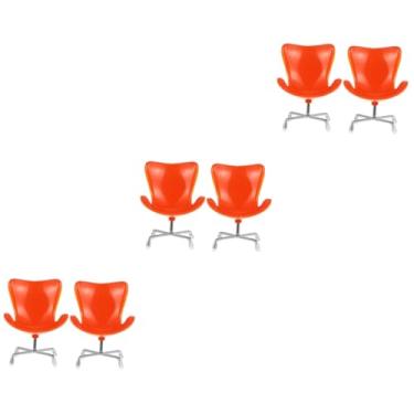 Imagem de FAVOMOTO 6 Pçs Cadeira De Poltrona Cadeira Reclinável De Escritório Casa De Bonecas Poltrona Em Miniatura Poltrona Giratória Em Miniatura Cadeira Em Miniatura Real Cadeira Giratória