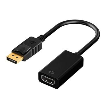 Imagem de HD 4K DisplayPort To HDMI-compatible Adapter Cable Converter Male DP To Female HDMI-Compatible Video A-dio Fit Compatible TV PC Projector (Color : 1080P)