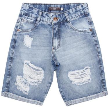 Imagem de Bermuda Juvenil Look Jeans Destroyer Jeans - UNICA - 4-Masculino