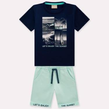 Imagem de Conjunto Infantil Masculino Camiseta + Bermuda Milon 14138.0001.4 Milon-Masculino