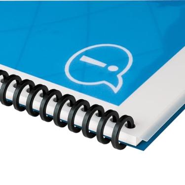 Imagem de Swingline GBC Binding Spines/Spirals/Coils, 5/16" de diâmetro, capacidade para 45 folhas, ProClick, preto, pacote com 25 (2515662)