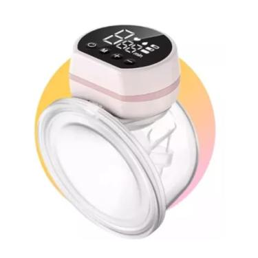 Imagem de Bomba De Tirar Leite Mama Portátil P1 Mãos Livres Elétrica Sem BPA 3 Modos 10 Níveis de Sucção Conforto Coletor de Leite de Amamentação, 24mm, Rosa