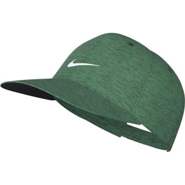Imagem de Nike Boné masculino/feminino Dri-Fit estruturado com alças mescladas para golfe/treinamento, Estádio verde/branco, M-G