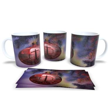 Imagem de Canecas de Porcelana Branca Personalizadas Arvore de Natal (Mod.1)