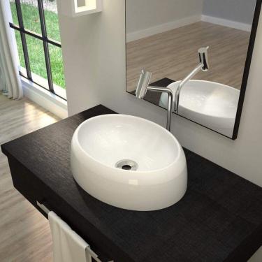 Imagem de Kit 2 Cubas de Apoio para Banheiro Ov39w Capri Compace Branco