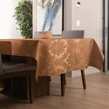 Imagem de Toalha de Mesa Jacquard Retangular 2,40m  - MUMUDECOR, 149 TERRACOTA
