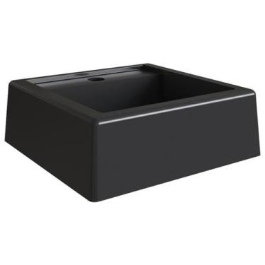 Imagem de Cuba De Apoio Para Banheiro Em Marmore Sintetico 94101 Preto PP - Plac