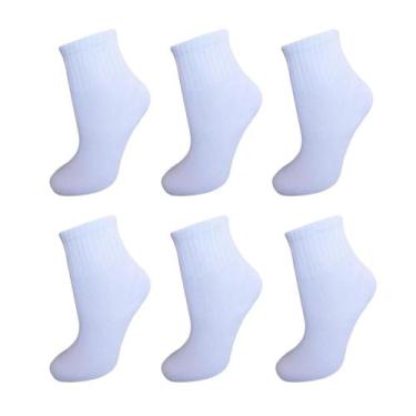 Imagem de Kit 12 Pares De Meias Infantil Cano Médio Alto Unissex - Naimus, Kit b