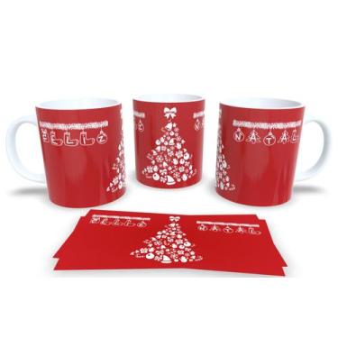 Imagem de Canecas de Porcelana Personalizadas Arvore de Natal - Estampa Sublimad