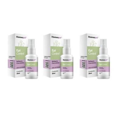 Imagem de Kit 3 Epi Control Cães Gatos Epilepsia Homeopet 30ml - Real H