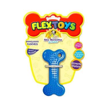 Imagem de Brinquedo São Benedito Pet Osso Maciço com Cravo Azul para Cães - Tama