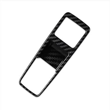 Imagem de Rqing Para Honda Civic 2022 2023 2024 2025 Sedan interior painel central painel de painel de freio de estacionamento elétrico guarnição (fibra de carbono preta)