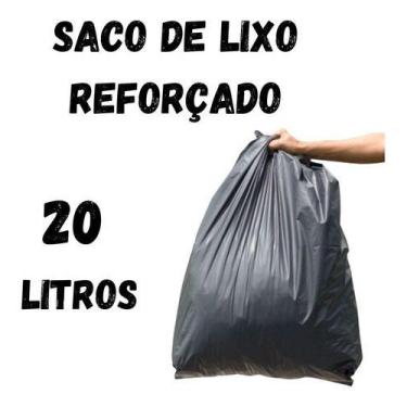 Imagem de Saco Lixo 20 Litros Reforçado 1 Kg   ( +/- 30 )  Resistente - HIGIPACK