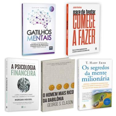 Imagem de Kit 5livros, Gatilhos Mentais, Psicologia Financeira, Homem Mais Rico 