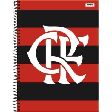 Imagem de Caderno 1X1 Capa Dura Flamengo 80 Folhas - Pacote com 4 Unidades - For