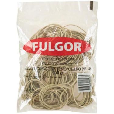 Imagem de Elástico Látex FINO/CLARO N.18 100G Fulgor