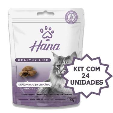 Imagem de Kit 24 Petisco Hana Controle Urinario Gato Snack Adulto 60g