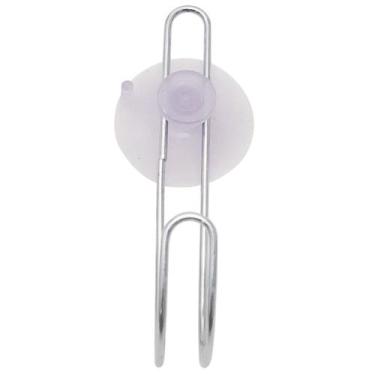 Imagem de Porta Toalha Gancho Pano de Prato Toalheiro Cromado com Ventosa Box Se