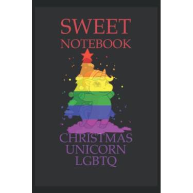Imagem de Cuaderno dulce Navidad Unicornio LGBTQ: Cuaderno de 120 páginas, tamaño 15, 24 x 22, 86 cm