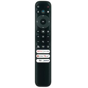 Imagem de Controle remoto de substituição de voz aplicável para TCL Smart Google TV 43S450G 50S450G 75Q750G 65QM850G 75Q650G 75S450G 85QM850G 65Q750G 65Q550G 65S450G 98QM850G 85S450G 450G, 8 5Q650G 75QM850G