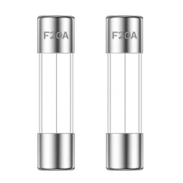 Imagem de ALLECIN Fusível de Micro-Ondas 20A 125V 20 Amp 125 Volt 6X30Mm Fusíveis de Forno para Micro-Ondas Ge Frigidaire Hotpoint Peças de Reposição Modelos Wb27X11138 5304509451 5304464087 (2 Peças, Branco)