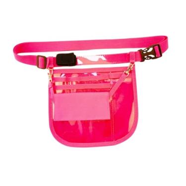 Imagem de YIJU Pochete de enfermeira para mulheres, suprimentos profissionais de enfermagem, ferramenta de enfermeira, bolsa de cinto, Rosa Vermelha