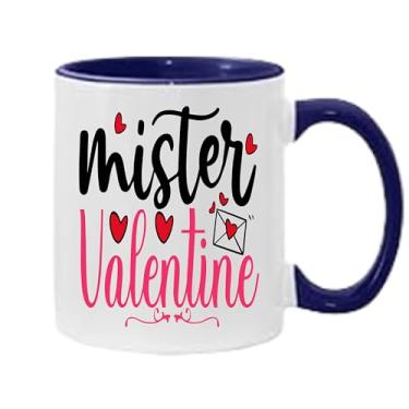 Imagem de SpreadPassion Caneca de café Mister Valentine, presente para namorado e namorada, ideia de presente de dia dos namorados, presente para marido e esposa, ideia de presente de aniversário do dia dos