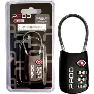 Imagem de Cadeado Para Mala Pado Tsa007 Personal 3 Segredos Preto - 52018284