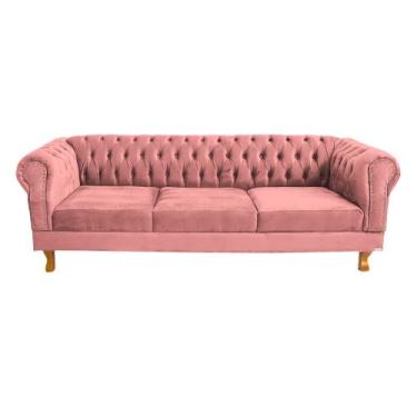 Imagem de Sofá Chesterfield Capitone Duque  2M - novo encanto, ROSA
