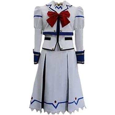 Imagem de Cos Nanoha Takamachi Cosplay Fantasia Halloween Uniforme Vestido Personalizado Qualquer Tamanho, Masculino GG, One Size