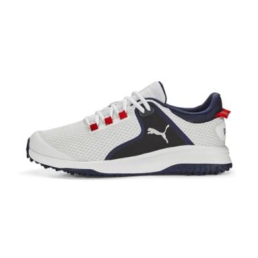 Imagem de PUMA Sapato de golfe masculino, Puma Branco PUMA Prata PUMA Navy, 8