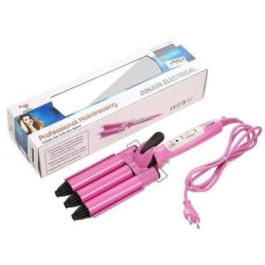 Imagem de Chapinha Triondas Ondulador Formador Triplo Modelador de Cachos Cabelo