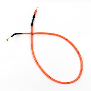 Imagem de Cabo de embreagem para Kawasaki Z1000 2010-2013 linha de fio inoxidável e acessórios de substituição de motocicleta de borracha peças laranja