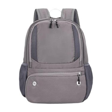 Imagem de Dynwave Mochila de basquete portátil prático mochila de futebol resistente à água ao ar livre, Cinza