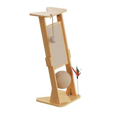 Imagem de Gralara Arranhador para gatos Arranhador vertical resistente ao desgaste Almofada de papelão Suprimentos para animais de estimação para proteger móveis,